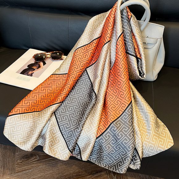 Elegant Emulation Silk Scarf Women's Spring And Summer Sun Protection Long - Image 6