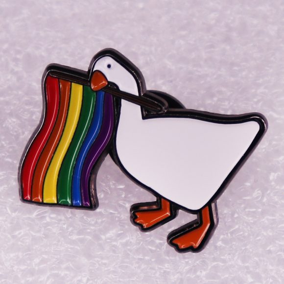 Cartoon Rainbow Metal Brooch - Image 5