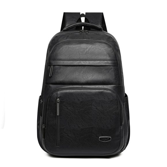 PU Soft Leather Backpack Large Capacity Men - Image 2