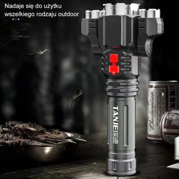 Outdoor Home Portable Riding USB Rechargeable Flashlight - Image 7