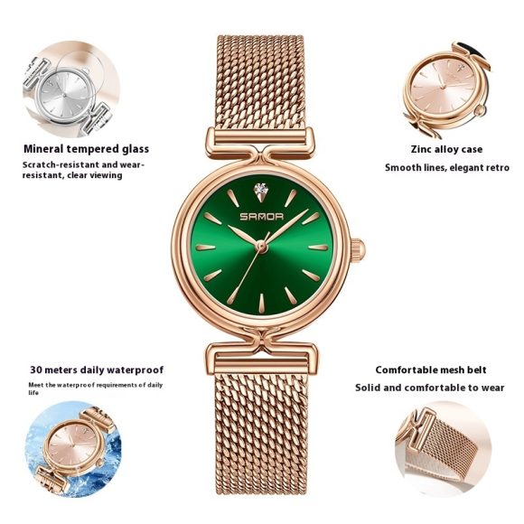 Women's Retro Mesh Strap Watch Outdoor All-matching - Image 8