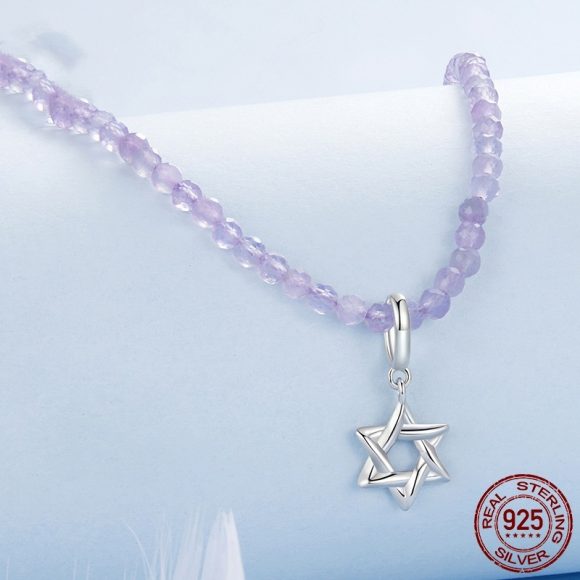 Six-pointed Star Pendant Diy Bracelet String Beads Scattered Beads