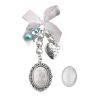 Bow Knot Pearl Love Photo Pendant Gem Holder Wings Photo Frame - Image 6
