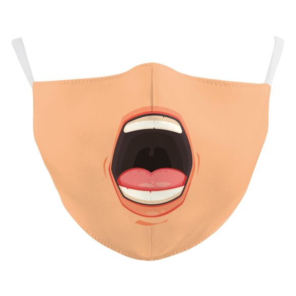 Digital Printing Halloween Funny Face Skull Double-layer Mask - Image 10