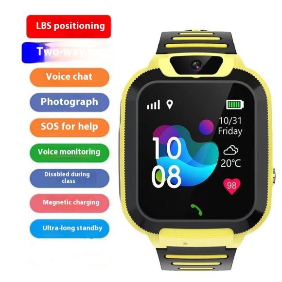 Smart Magnetic Charging Positioning Call Student Help Smart Watch - Image 9