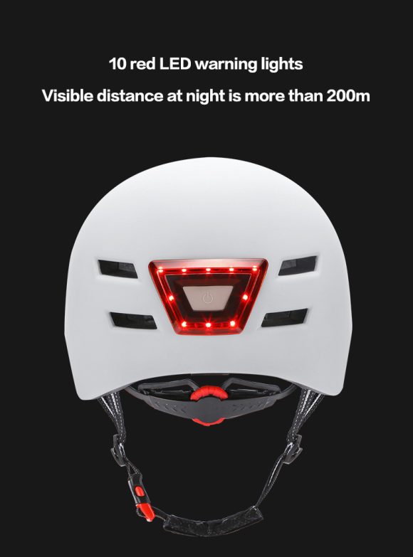 Skateboard Cycling Electric Vehicle Lighting Warning Smart Light Safety Sports Helmet - Image 6