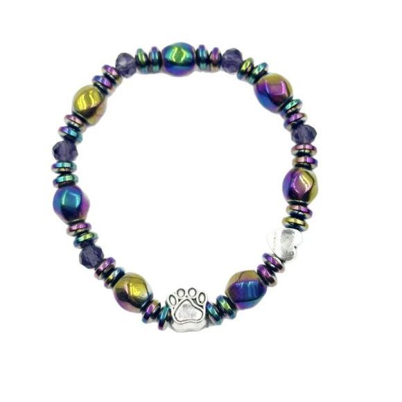 Colored Stone Chain Bracelet New Magnet Hand-woven - Image 4