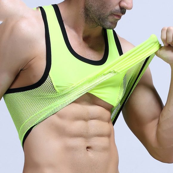 Men's Vest Mesh Ultra-thin Sports And Leisure Fitness Base - Image 6