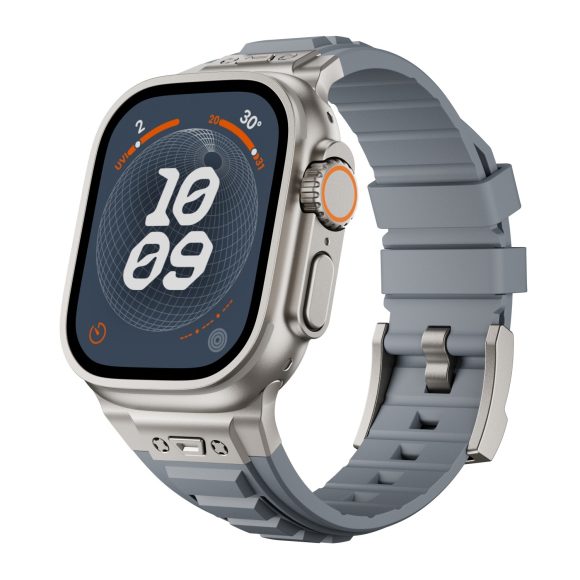 Cross Nail High Elastic Silicone Strap Iwatch1-9 Metal Folding Buckle - Image 3
