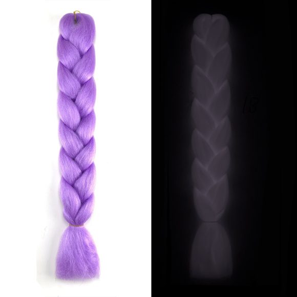 Luminous Fluorescent Chemical Fiber Wig Big Braid - Image 2