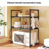 Multi-functional Kitchen Microwave Oven Storage Double-layer Kitchen Seasoning Rack - Image 6
