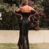 Mesh Panel Bra Sexy Drag Dress - Image 3