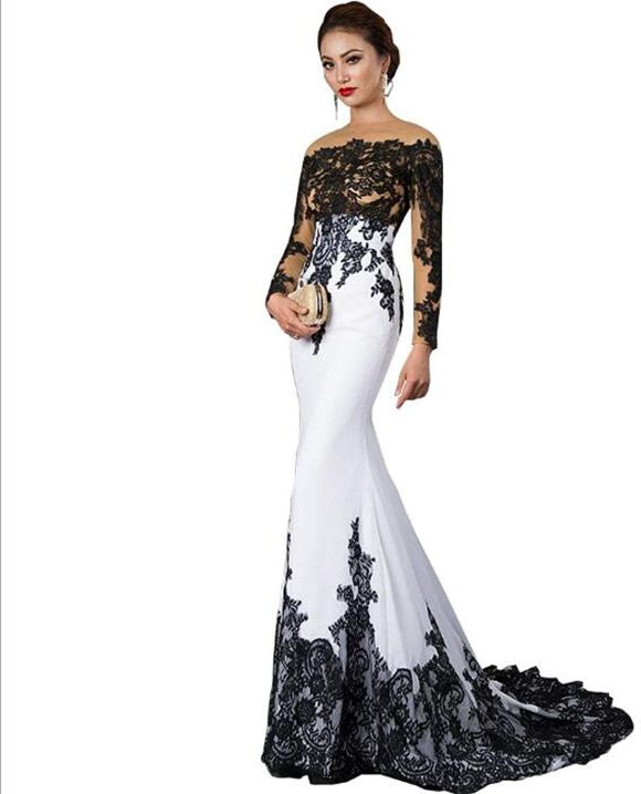 New Slim Mermaid Tail Wedding Dress - Image 2
