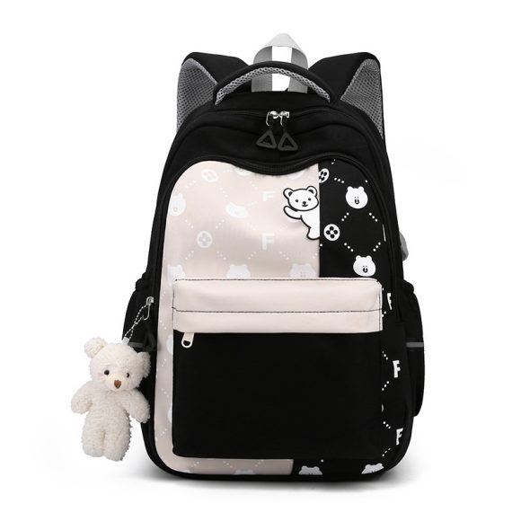 Schoolbag Lightweight And Large Capacity Elementary School Studebt Cute Bear Backpack - Image 3