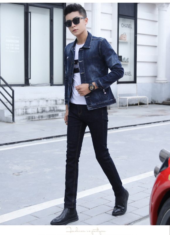 Printed vest casual denim - Image 5