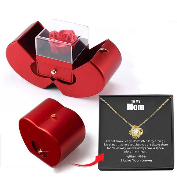 Niche Mother's Day Gift Clavicle Chain Apple Box Set - Image 6