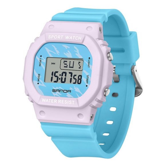 Square Electronic Watch Colorful Creativity For Male And Female Students - Image 9