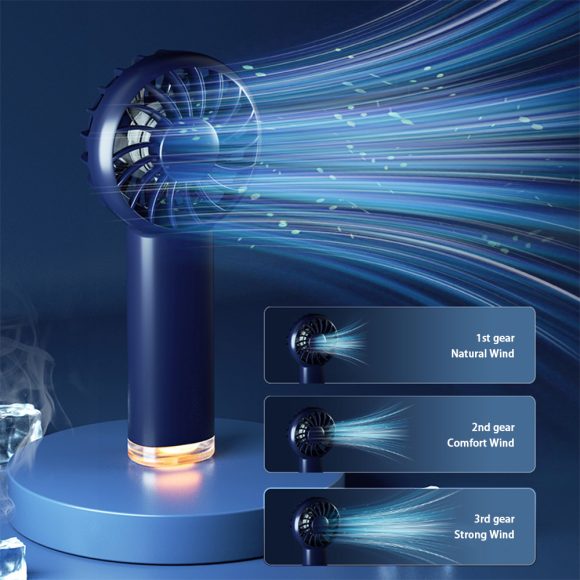 Little Hornet Handheld Mini Electric Fan Portable Charging With Small Lamp - Image 3