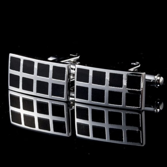 Square Men's Cufflinks Spot Simple French Cuff Buttons - Image 3