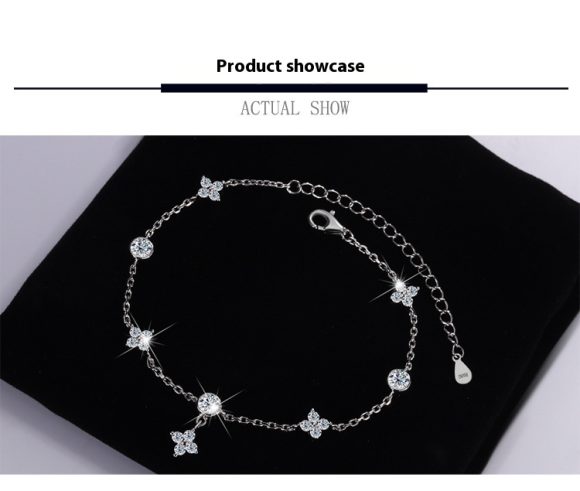 S925 Silver-plated Platinum Moissanite Bracelet - Image 2