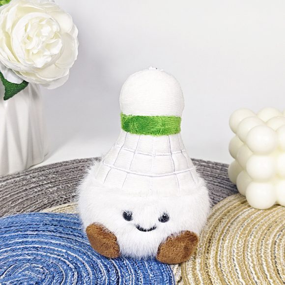 Creative Badminton Plush Toy Pendant Keychain - Image 2