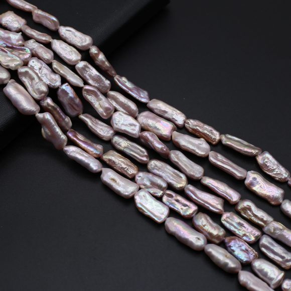 Bright Water Purple Pearl Beads - Image 2