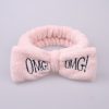 Coral velvet butterfly end hair band - Image 5