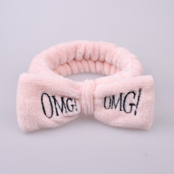 Coral velvet butterfly end hair band - Image 5