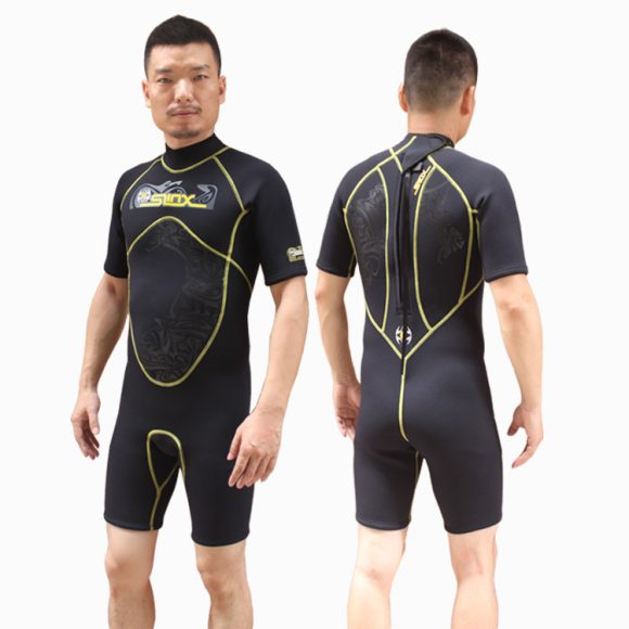 Back Zipper High-quality Fabric Surfing Suit - Image 2