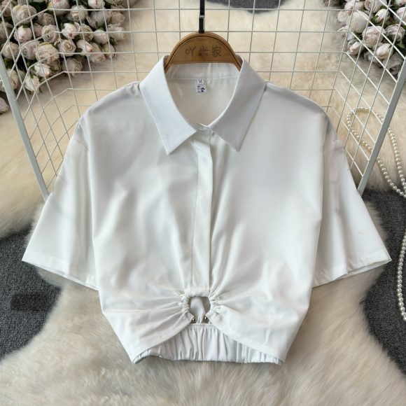 Summer French Minority Design Blouse Shirt For Women - Image 3