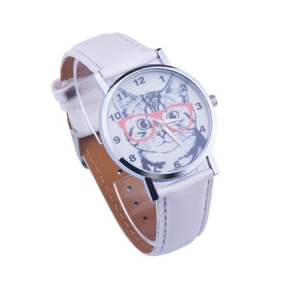 Cute Lady Simple Fashion Trendy Eyes Cat Digital Watch - Image 3