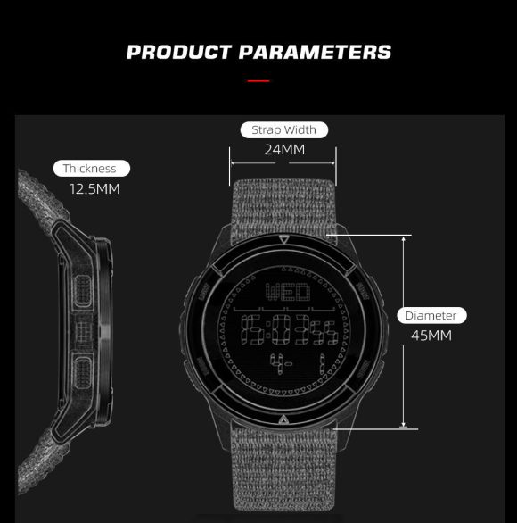Simple Compass Pedometer Outdoor Smart Watch - Image 5