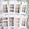 Coffee Color Series Barrettes Girl Side Clip Duckbill Clip Internet Celebrity