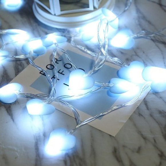 Fabric Love Lighting Chain Decorative Heart-shaped Romantic - Image 7