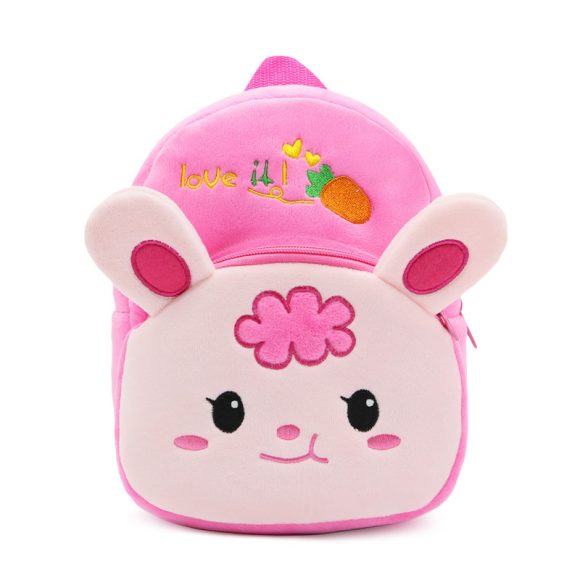 Cute Cartoon Animal Radish Rabbit Plush Backpack - Image 3