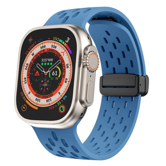 Mesh Magnetic Buckle Silicone Strap Iwatch Strap - Image 2