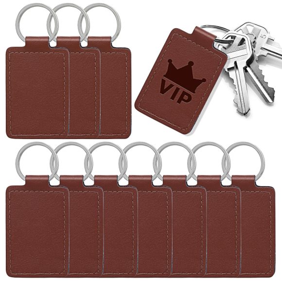 Printing Of PU Leather Keychain Pendant - Image 2