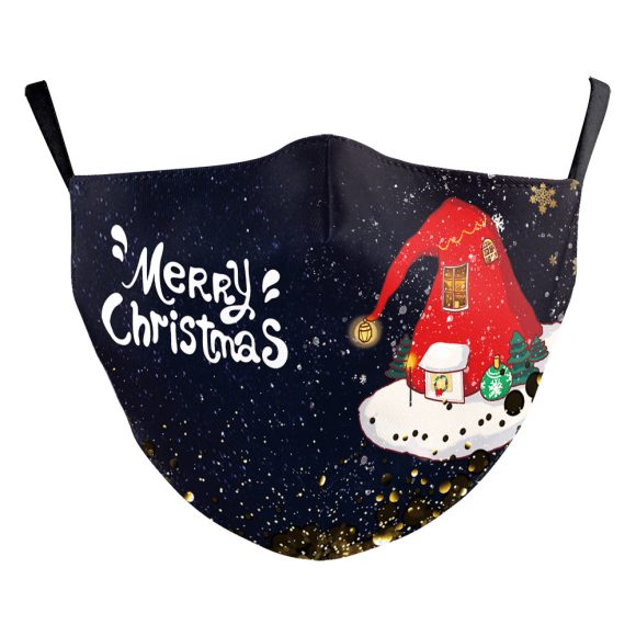 Christmas Light Shadow Digital Printing Double-layer Dust Mask - Image 5