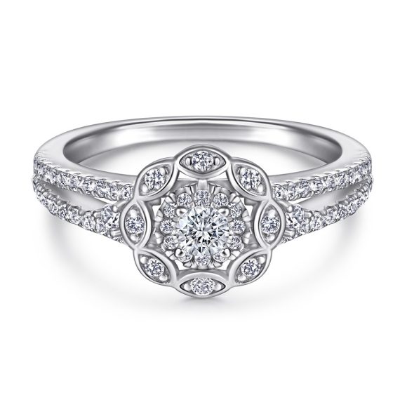 S925 Sterling Silver Women's Ring European And American Exaggerated More Than Ring Set Wear - Image 2