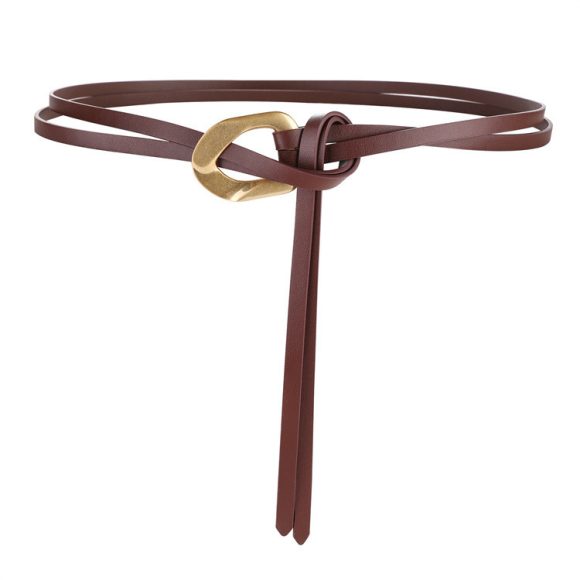 Fashionable And Novel Women's Knot Buckle Thin Belt - Image 6