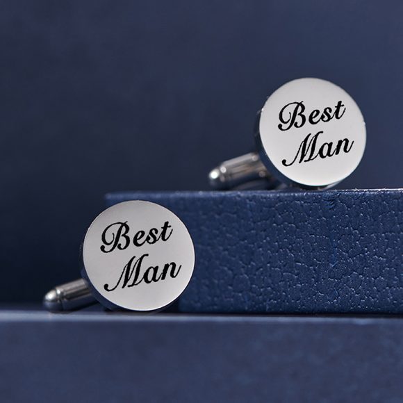 High Quality Custom Name Date Stainless Steel Cufflinks Personalized Metal Cuff Links For Men Wedding Jewelry - Image 2
