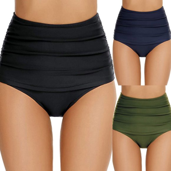 Women's Plus Size Hip Swimming Trunks Shorts Three-point Pants - Image 5