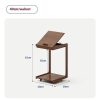 Solid Wood Side Table Living Room Home Removable Sofa Creative Mini Bedroom Bedside Multifunctional Storage - Image 4