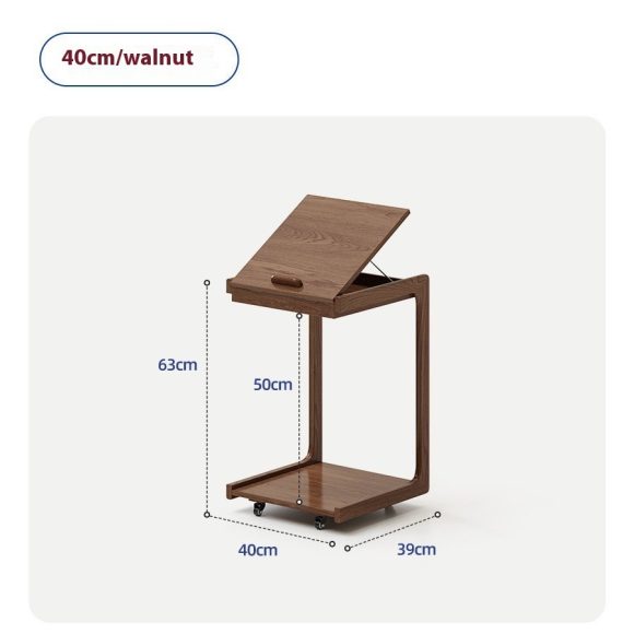 Solid Wood Side Table Living Room Home Removable Sofa Creative Mini Bedroom Bedside Multifunctional Storage - Image 4