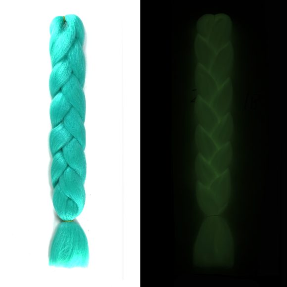 Luminous Fluorescent Chemical Fiber Wig Big Braid - Image 3