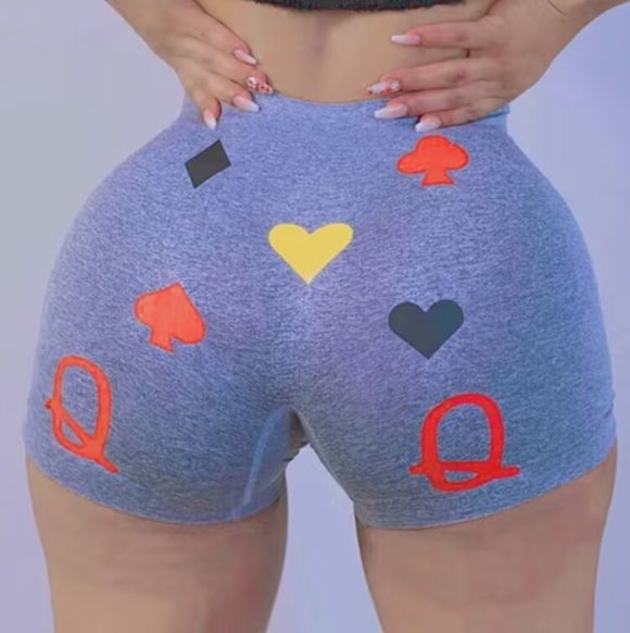 Women's Skinny Print Shorts Yoga Pants - Image 10