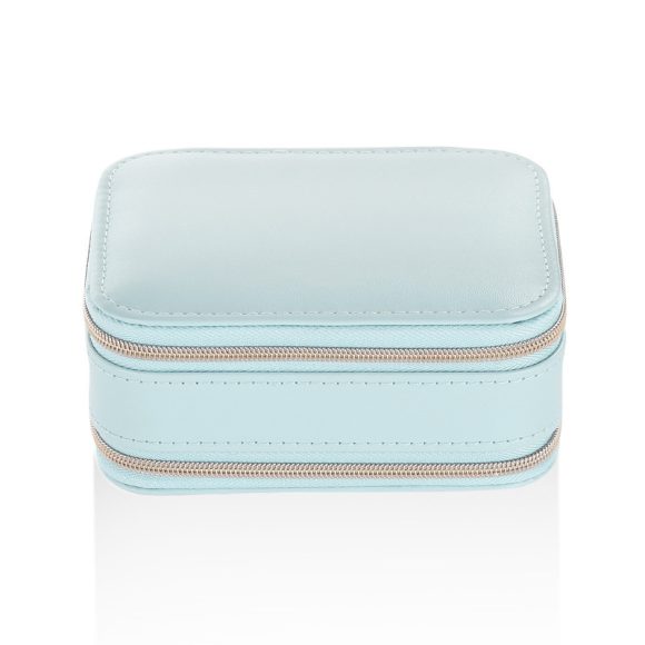 Simple Zipper Leather Jewelry Box Storage - Image 4