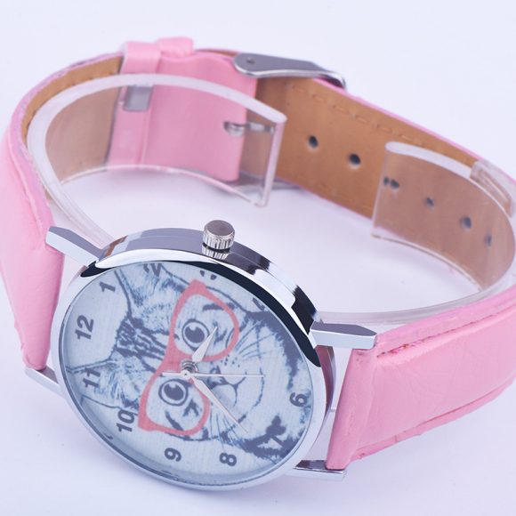Cute Lady Simple Fashion Trendy Eyes Cat Digital Watch - Image 5