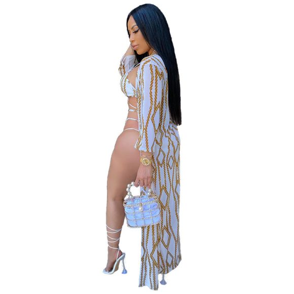 Three-piece bikini beach swimsuit suit - Image 2