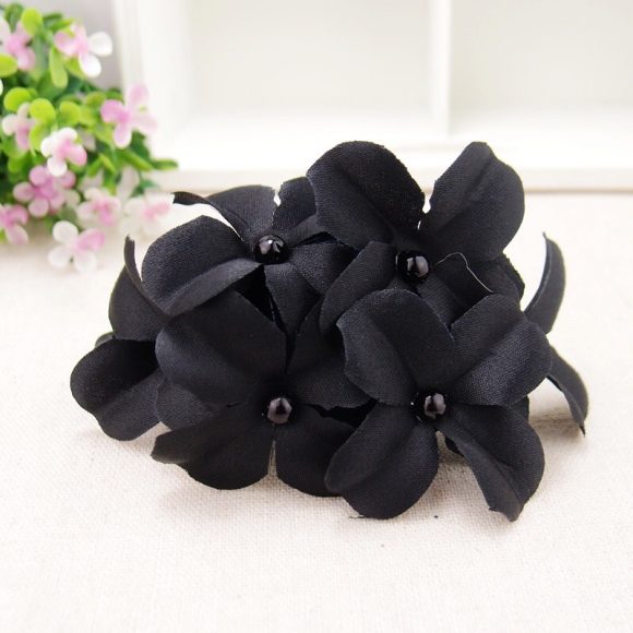 Ladies Handmade Fabric Six Flower Hair Accessories - Image 3
